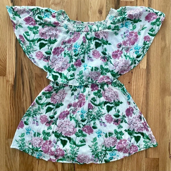 Show Me Your MuMu Casita Mini Short Dress in Poppies & Cream Cloud Size XS - Picture 3 of 6